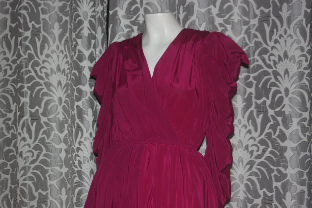 Vintage Nod 1980's Billy Jack Maroon Dress