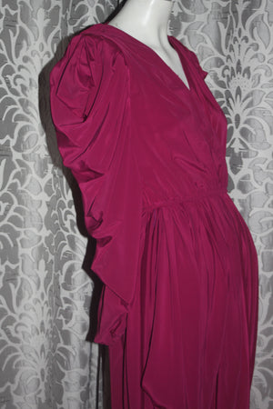 Vintage Nod 1980's Billy Jack Maroon Dress