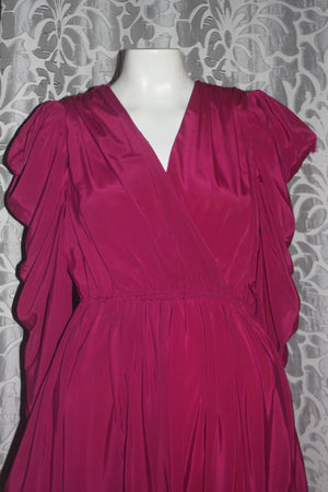 Vintage Nod 1980's Billy Jack Maroon Dress