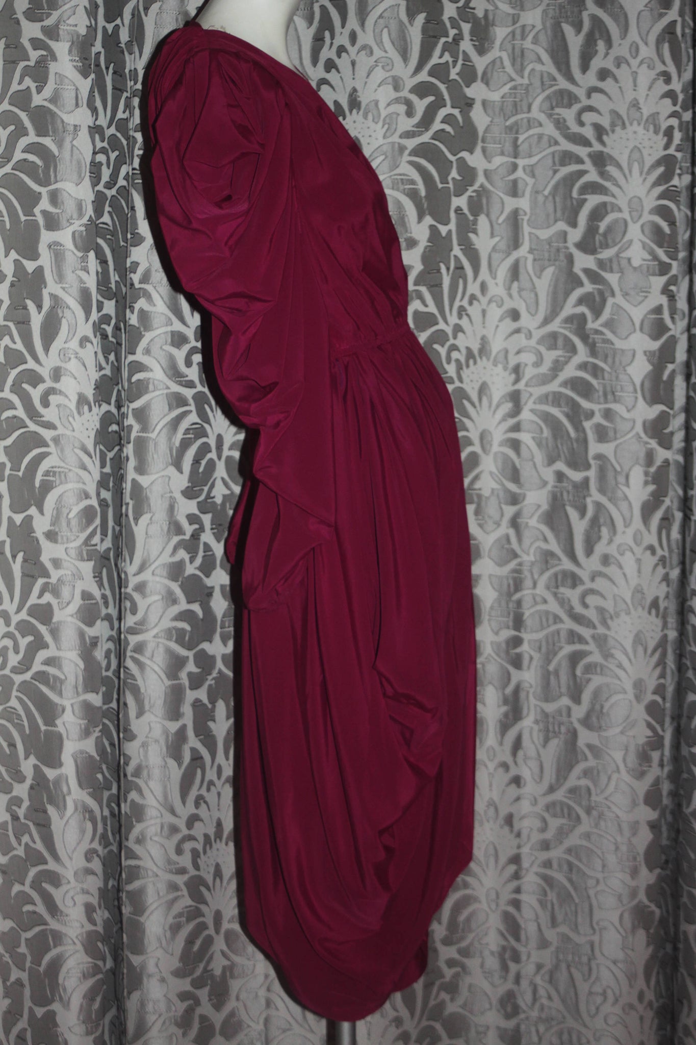 Vintage Nod 1980's Billy Jack Maroon Dress