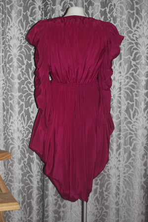 Vintage Nod 1980's Billy Jack Maroon Dress