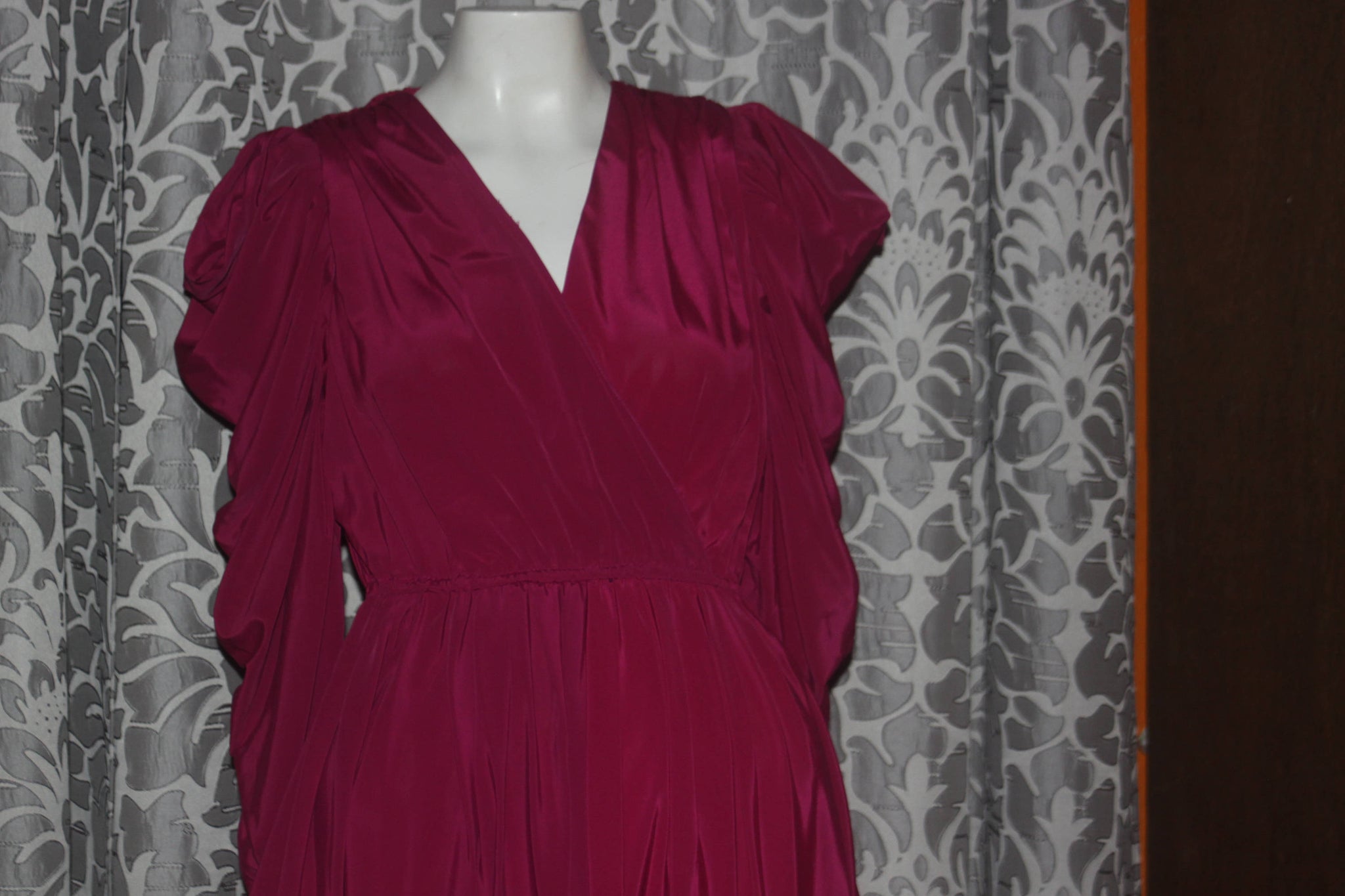 Vintage Nod 1980's Billy Jack Maroon Dress