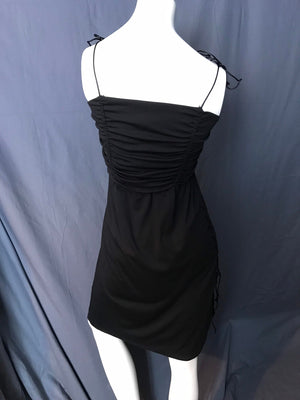 Vintage 1970's Black Disco Dress With Jacket M