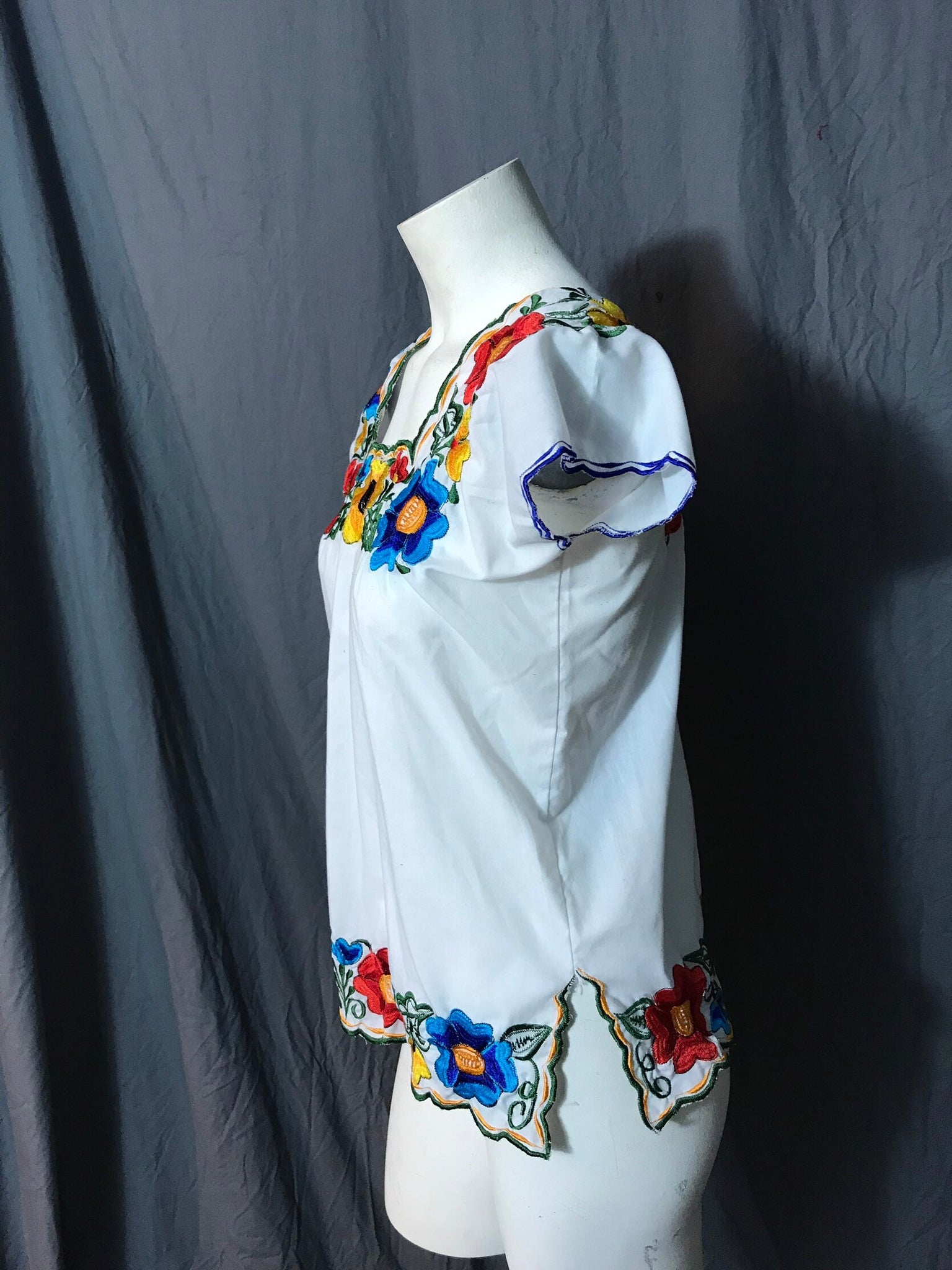 Vintage Mexican top shirt S M