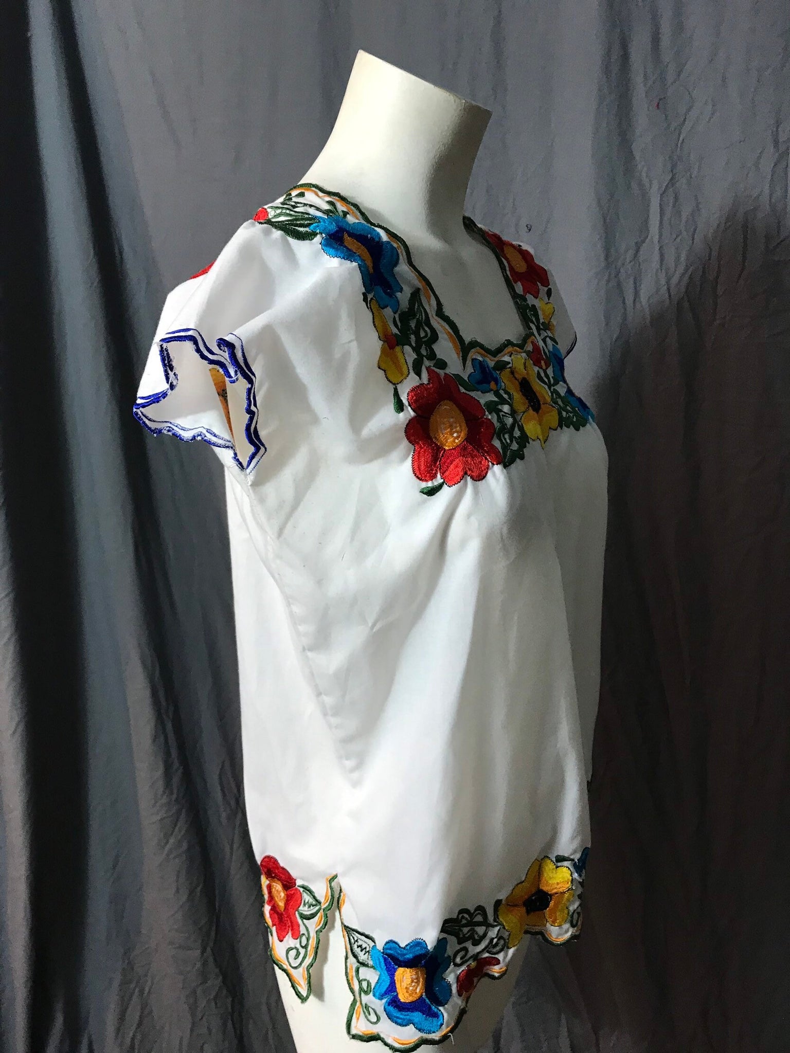 Vintage Mexican top shirt S M