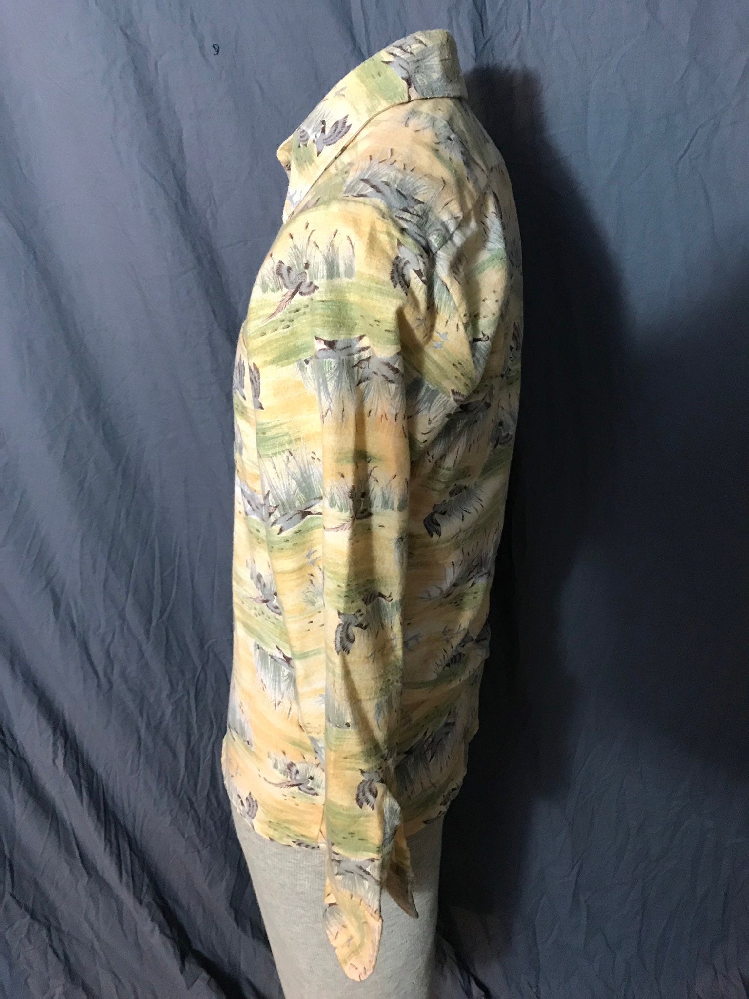 Vintage 1970’s Focus Career Club flannel duck shirt M