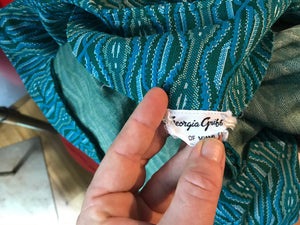 Vintage Georgia Griffin 70’s turquoise short jacket M