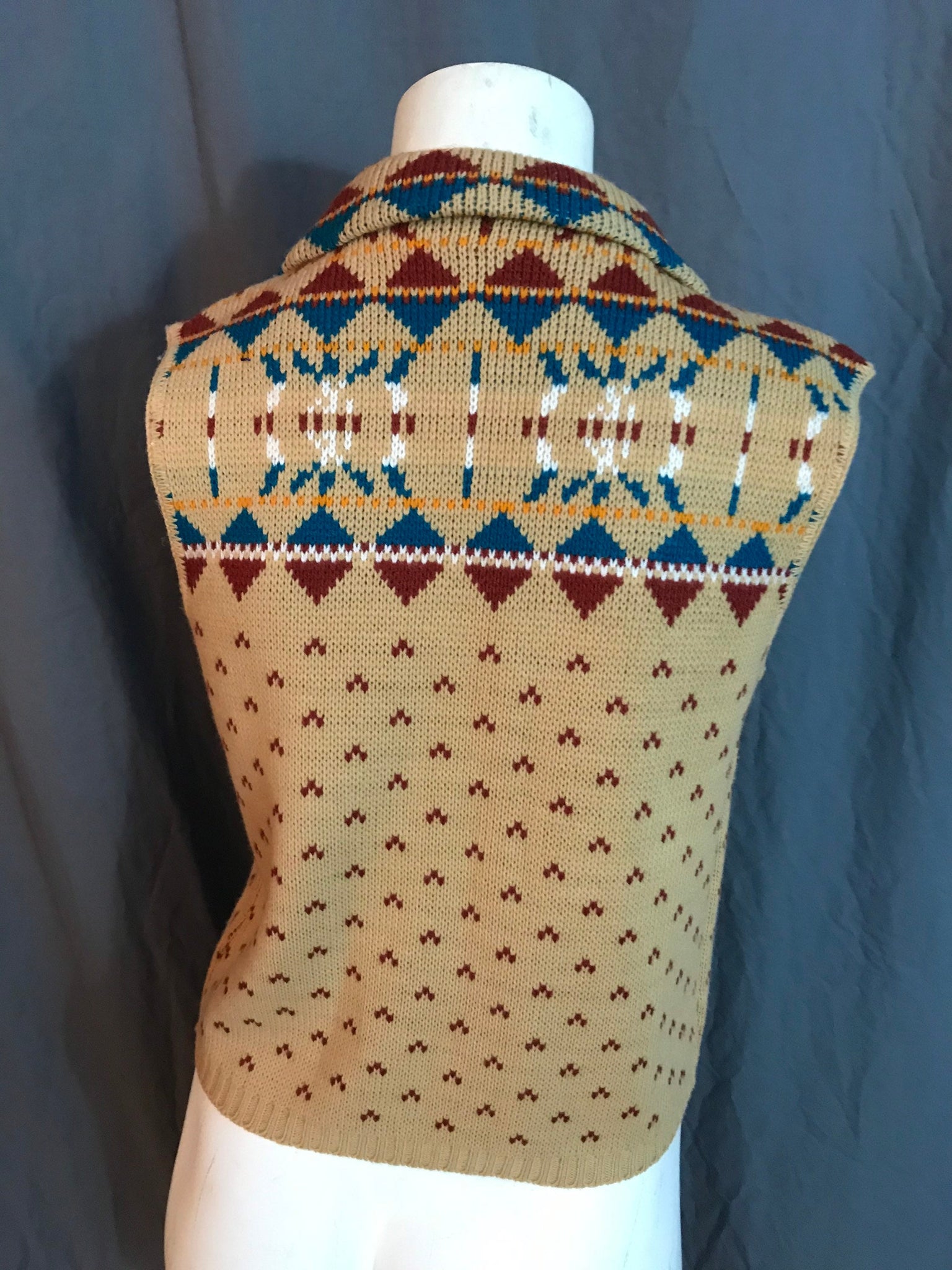 Vintage 1970’s sweater vest top M