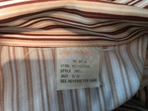 Vintage Don Kenney 1970’s women’s striped shirt 9/10 M L