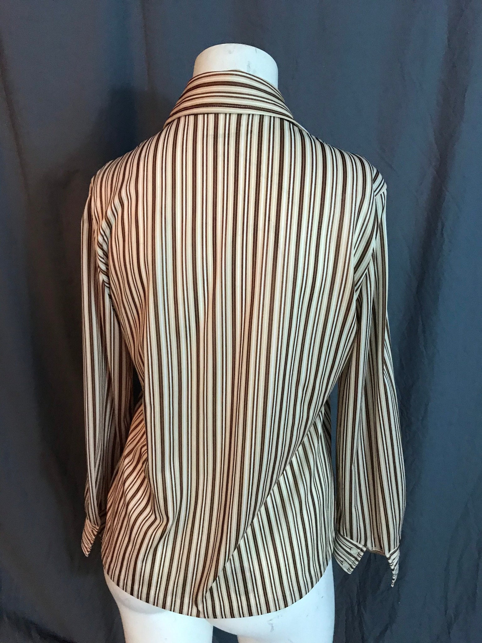 Vintage Don Kenney 1970’s women’s striped shirt 9/10 M L