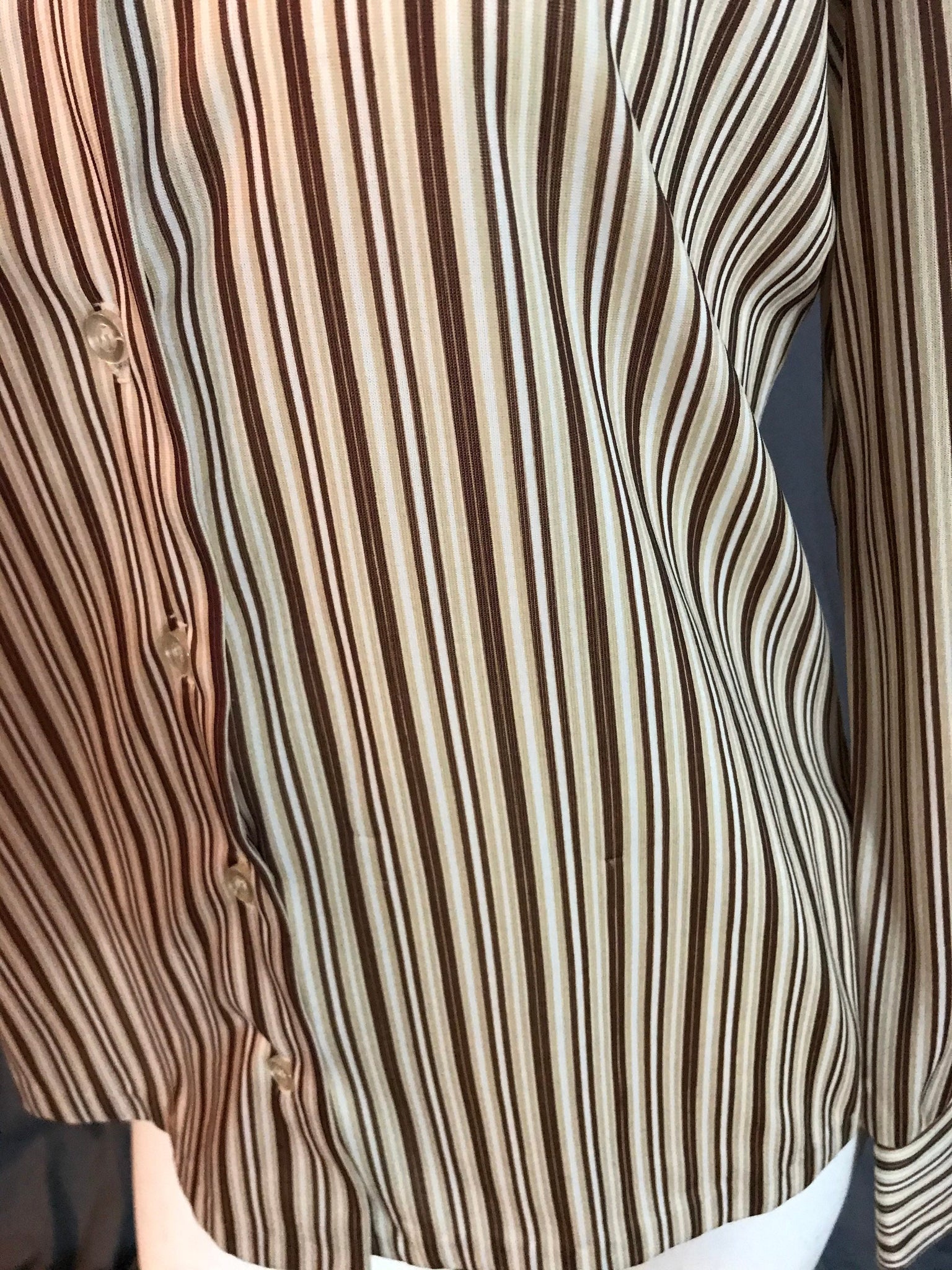 Vintage Don Kenney 1970’s women’s striped shirt 9/10 M L