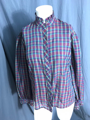 Vintage 1980’s Pigalle plaid shirt M