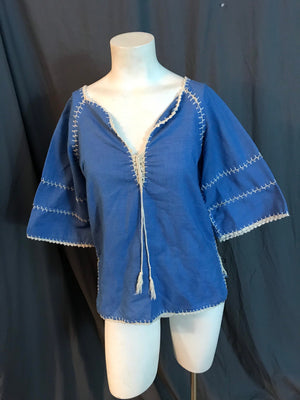 Vintage 1970’s hippie boho ethnic blouse shirt S