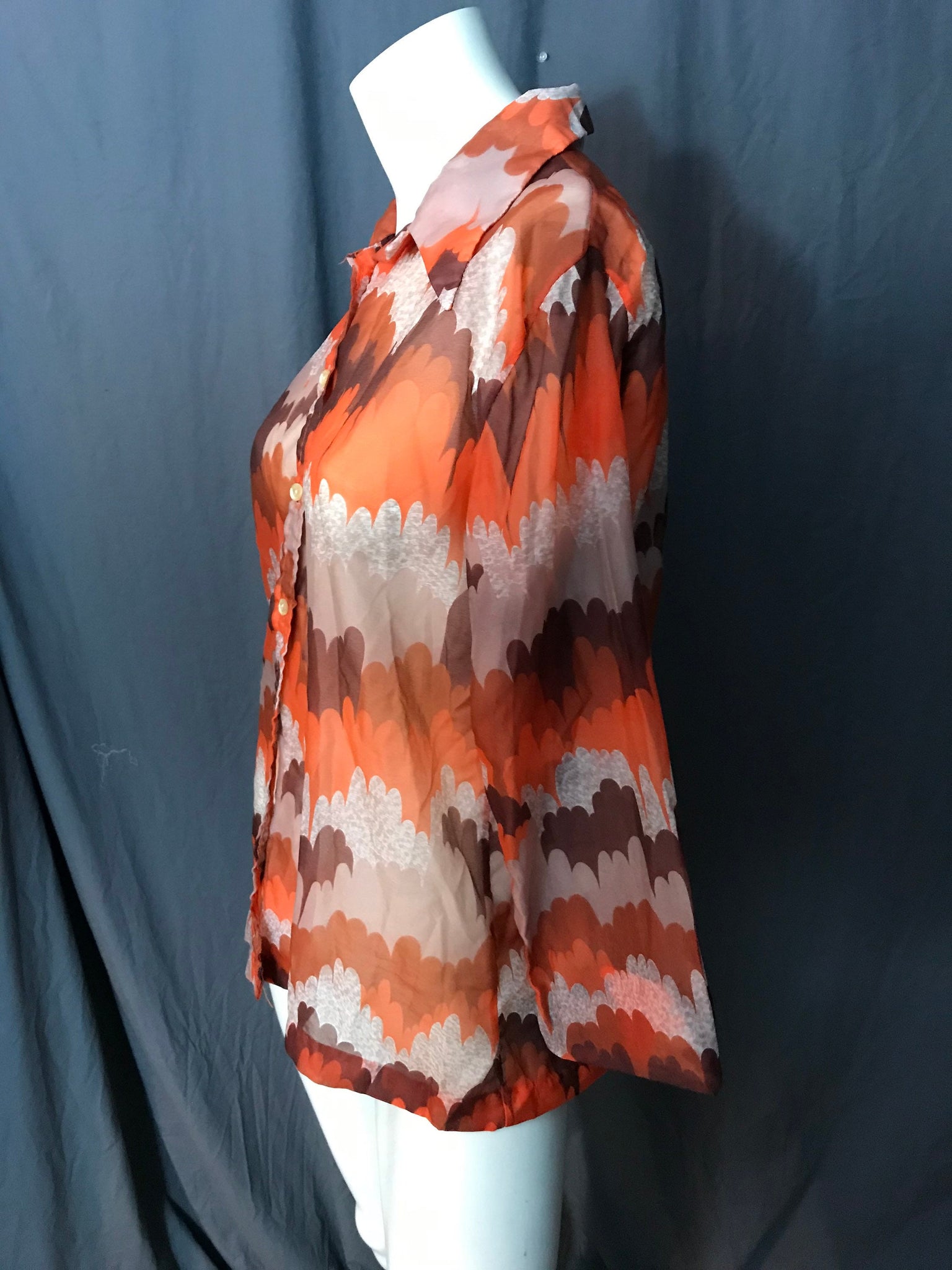 Vintage 1970’s Teddi of California mod shirt L