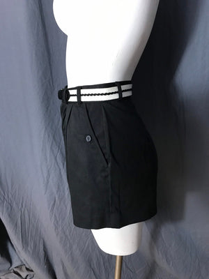 Vintage 1980’s black high waist shorts M