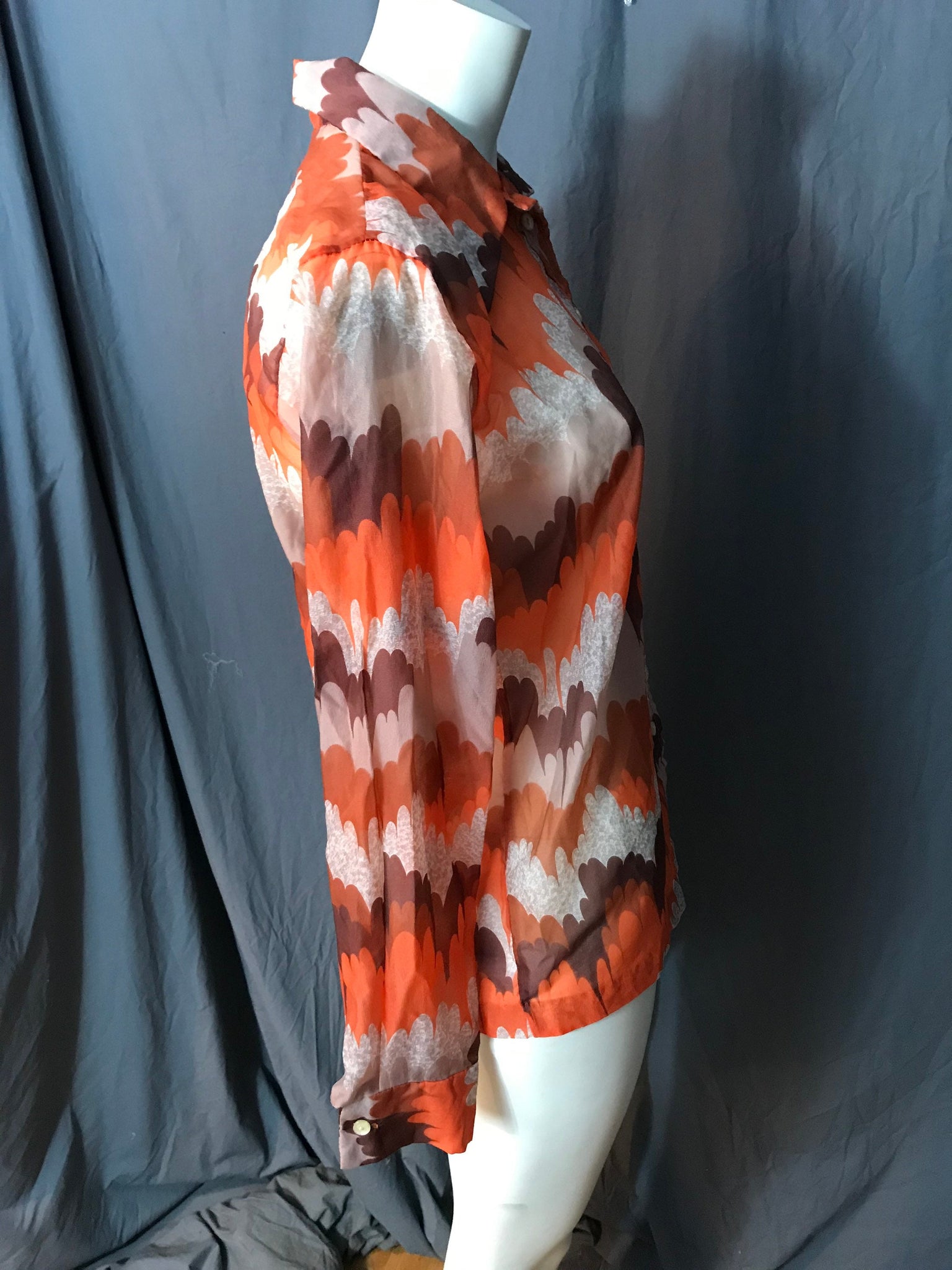 Vintage 1970’s Teddi of California mod shirt L