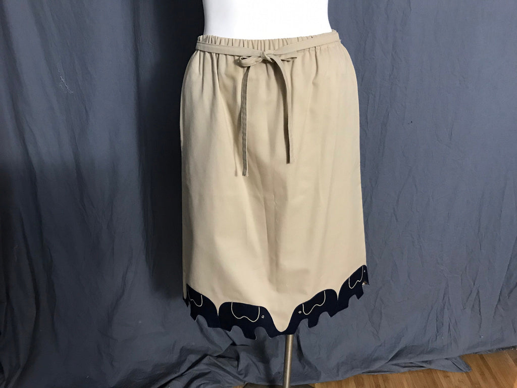 Vintage 1970’s Sanibel Sport elephant skirt S