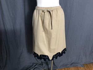 Vintage 1970’s Sanibel Sport elephant skirt S