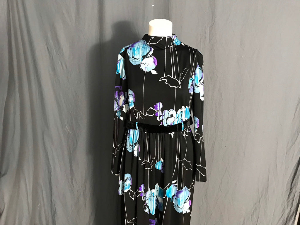 Vintage R&K Knits 1970’s long mod dress 12
