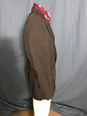 Vintage 1970’s Brookford brown sports suit coat 44