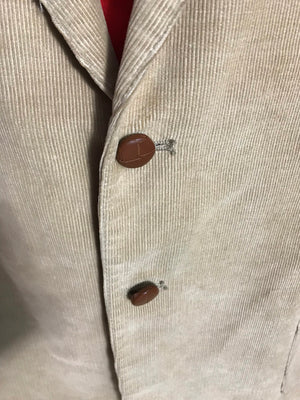 Vintage Levi’s tan corduroy sports coat suit 46 R
