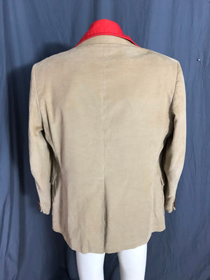 Vintage Levi’s tan corduroy sports coat suit 46 R