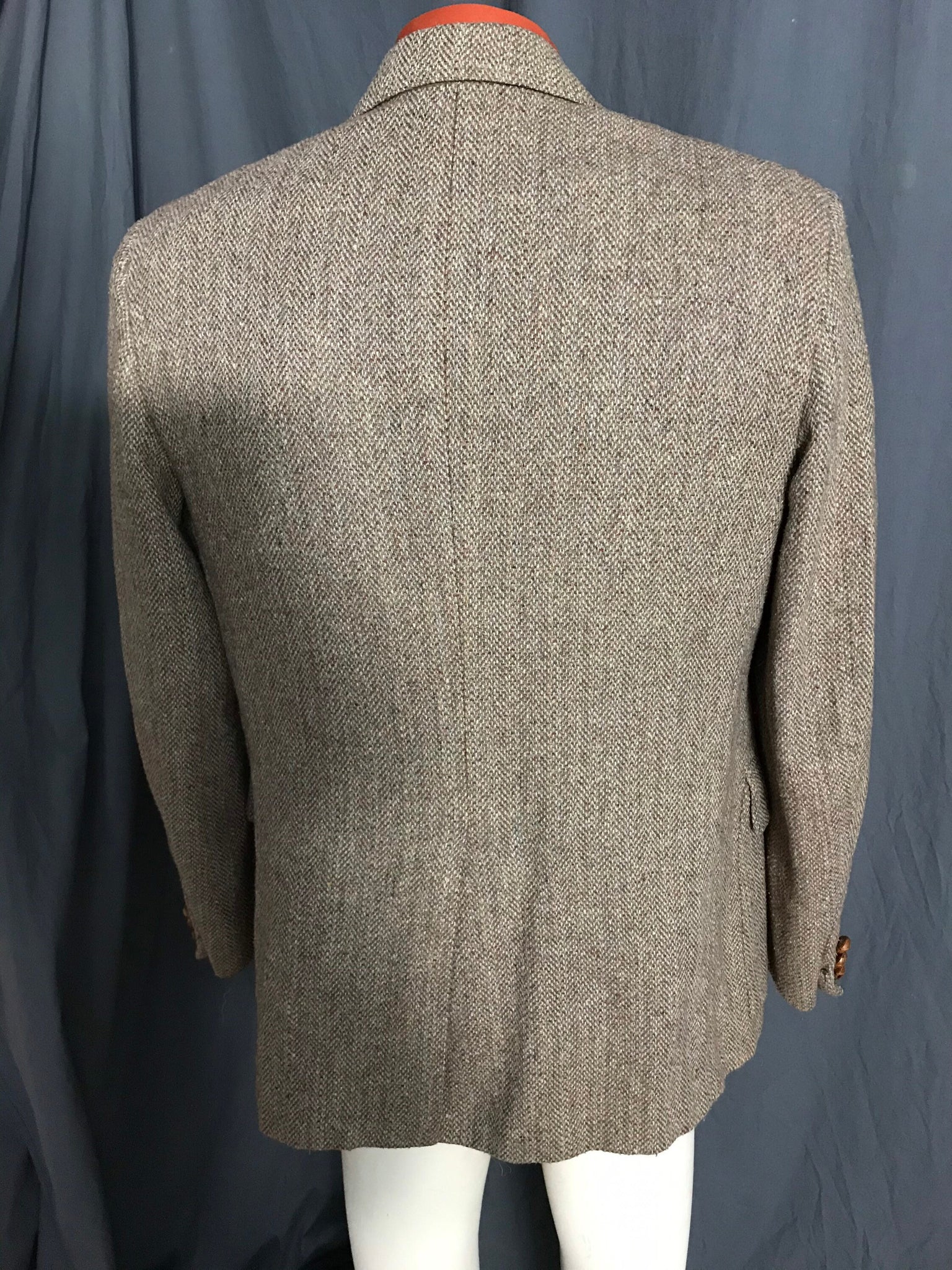 Vintage tweed The Sans A Belt sports coat suit jacket 42