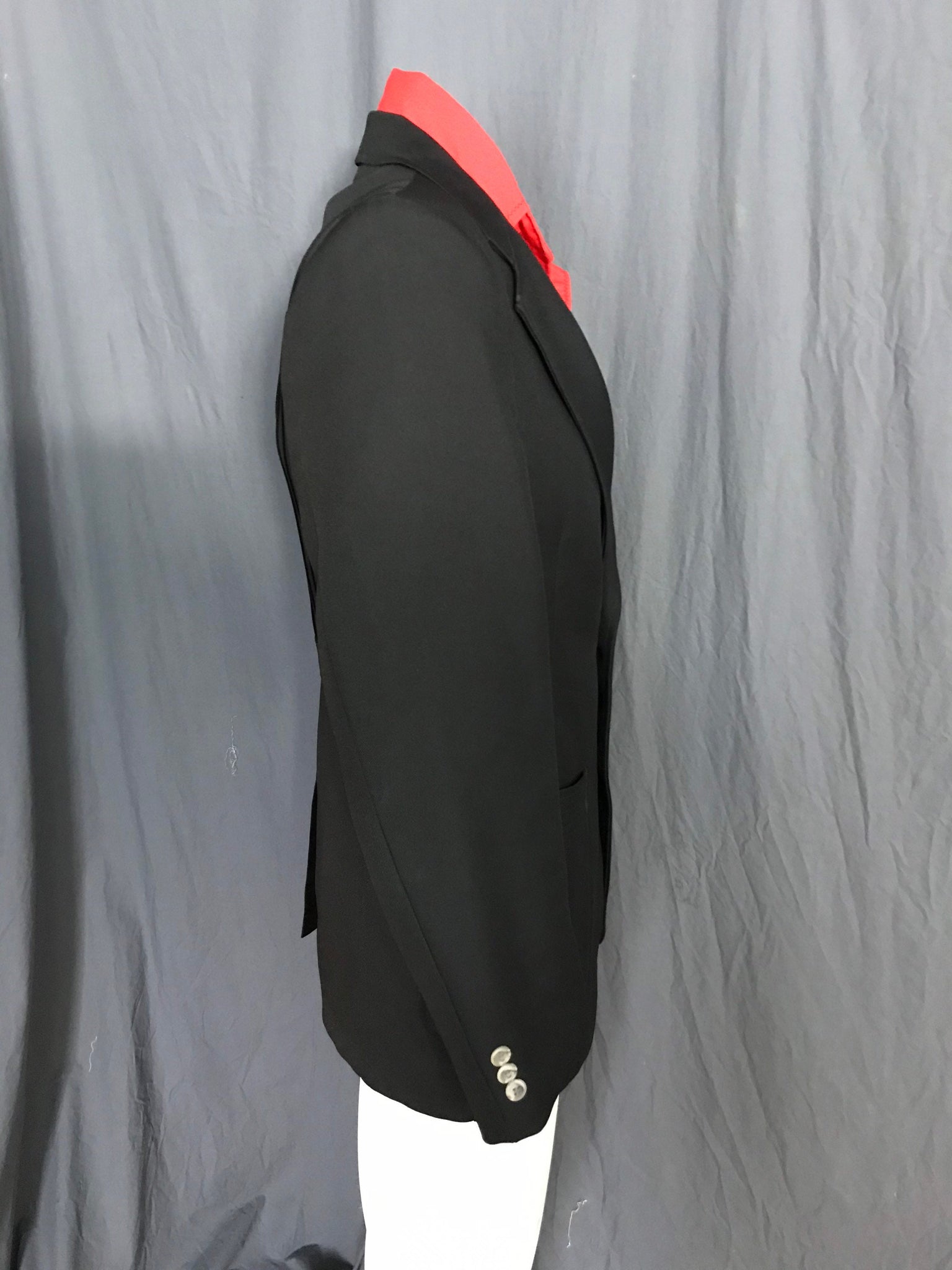 Vintage 1970’s Angel’s Flight black sports suit belted back jacket 40