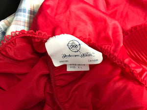 Vintage 1980’s red lace Undercover Wear strapless teddy XL
