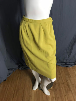 Vintage 1970’s Butte Knit mustard yellow women’s suit M