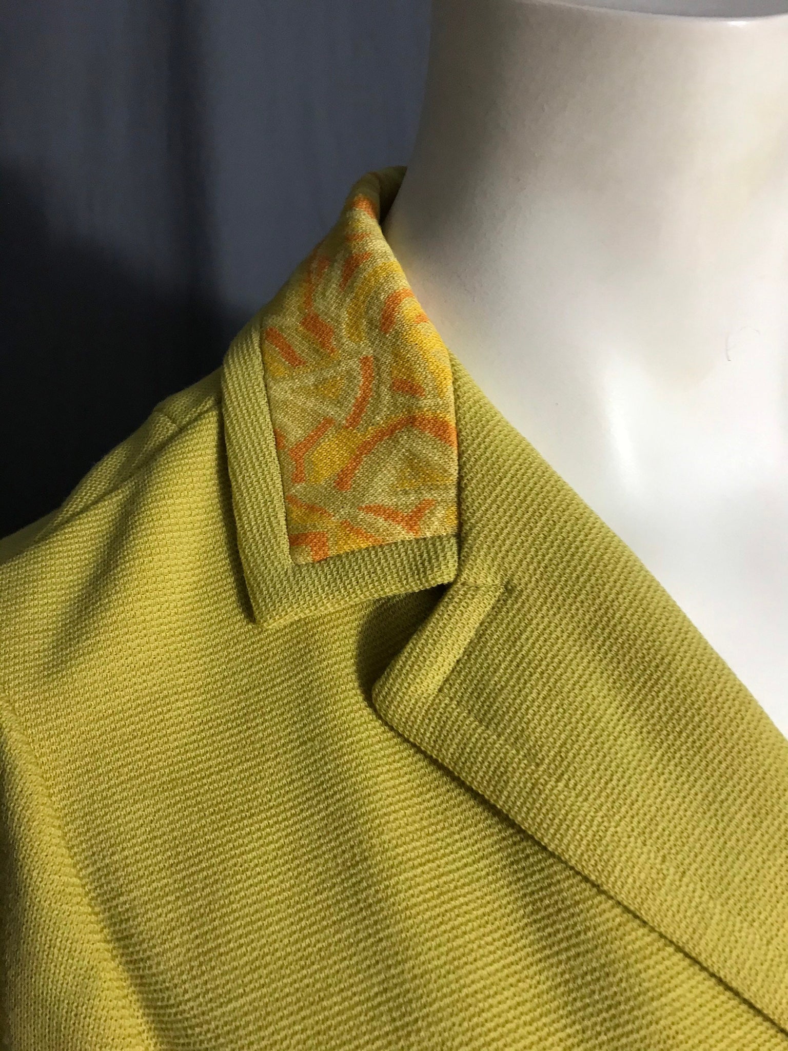 Vintage 1970’s Butte Knit mustard yellow women’s suit M
