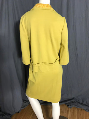Vintage 1970’s Butte Knit mustard yellow women’s suit M