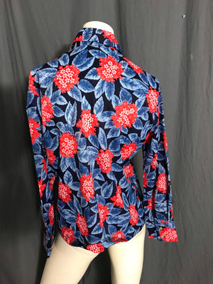 Vintage women’s 1970’s floral shirt M L