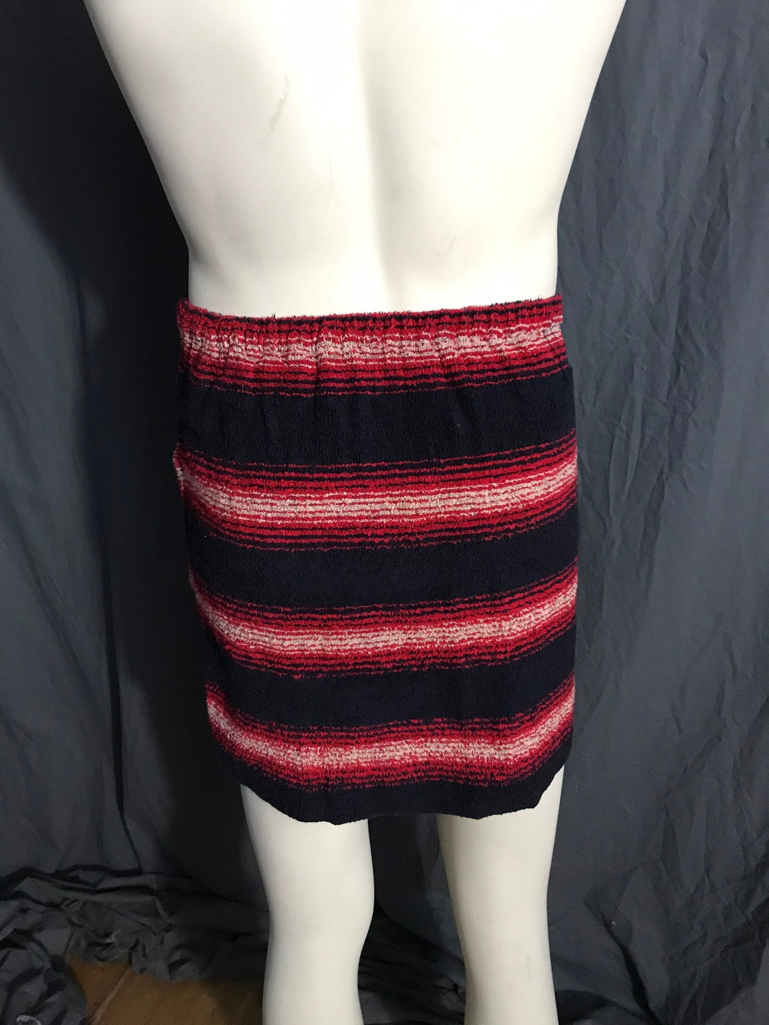 Vintage 1970's Leisure Club men's towel wrap robe M