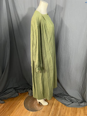 Vintage green India caftan dress L XL