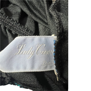 Vintage black Lady Cameo camisole lingerie S