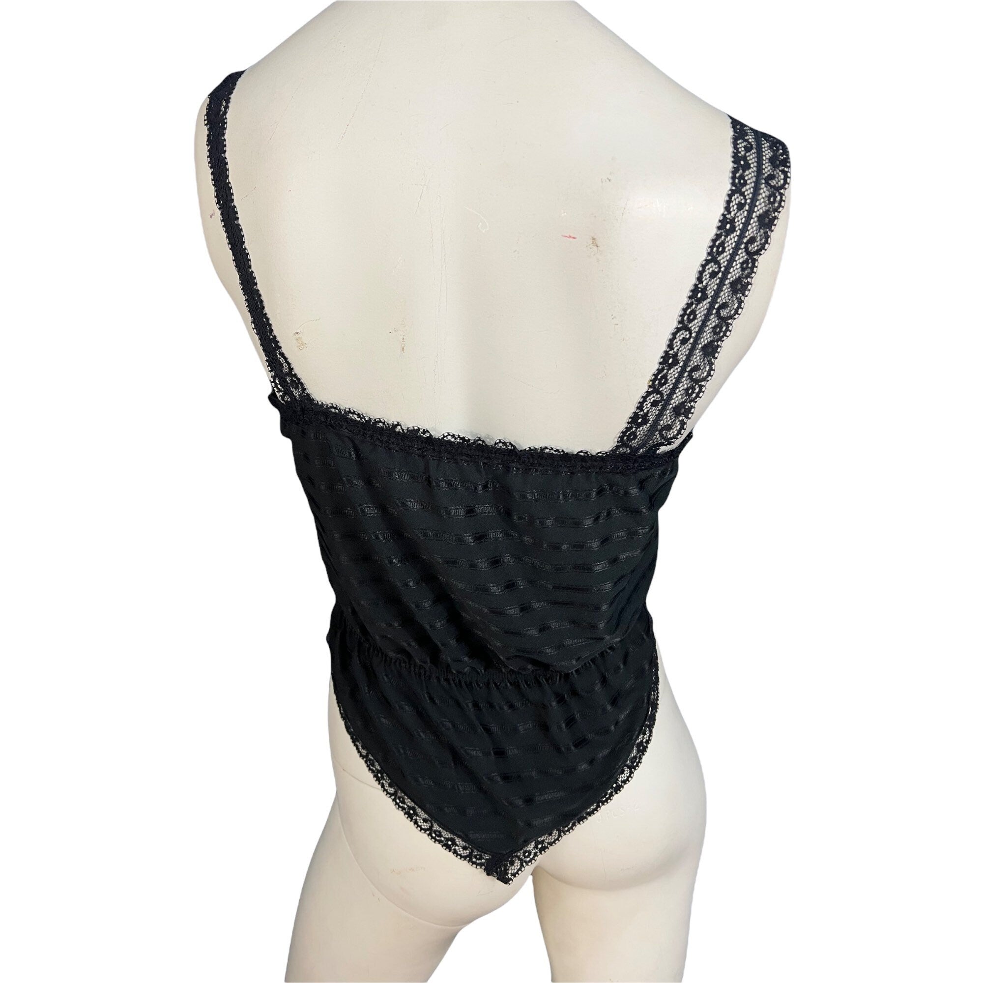 Vintage black Lady Cameo camisole lingerie S