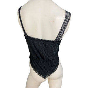 Vintage black Lady Cameo camisole lingerie S