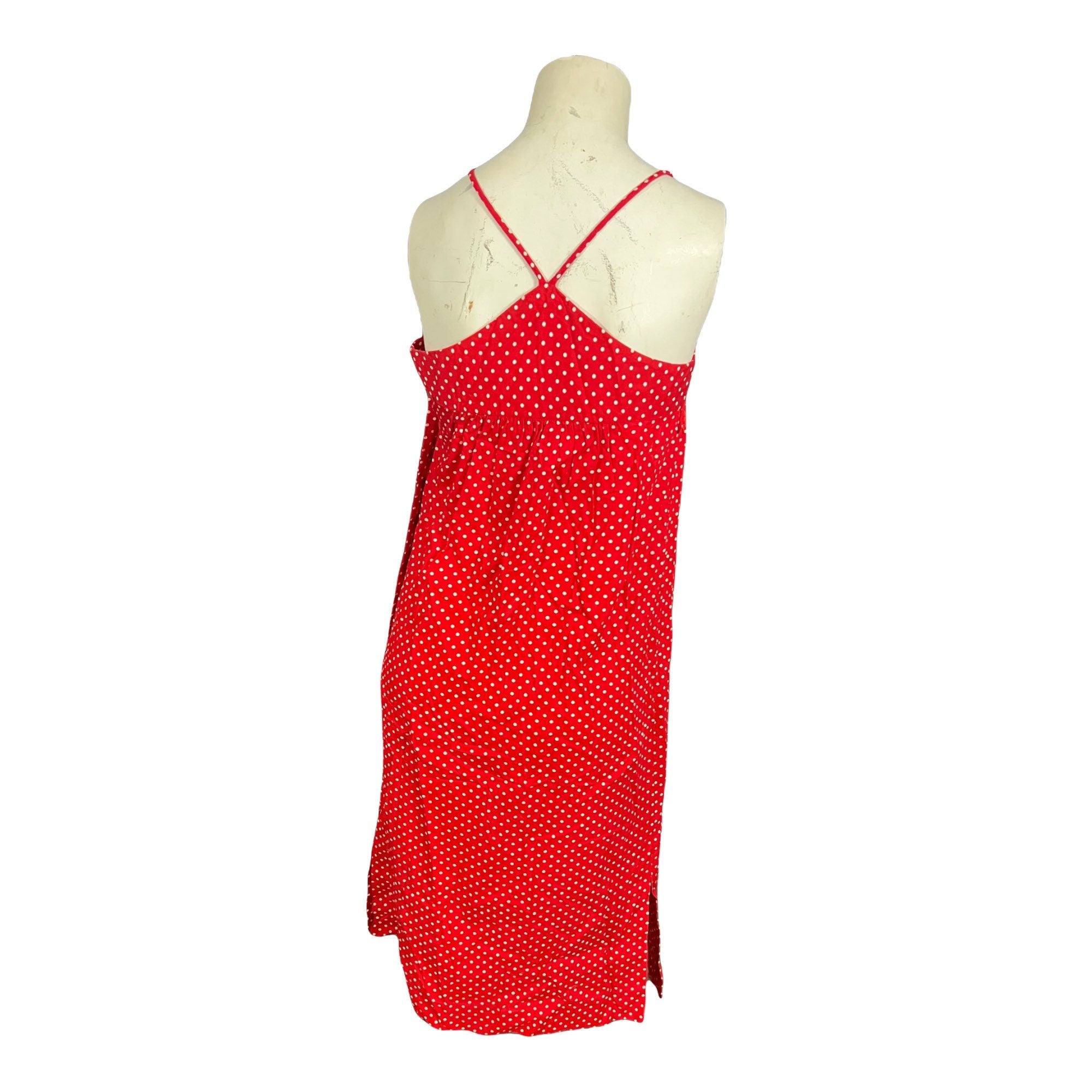 Vintage Land dress red and white polka dot S