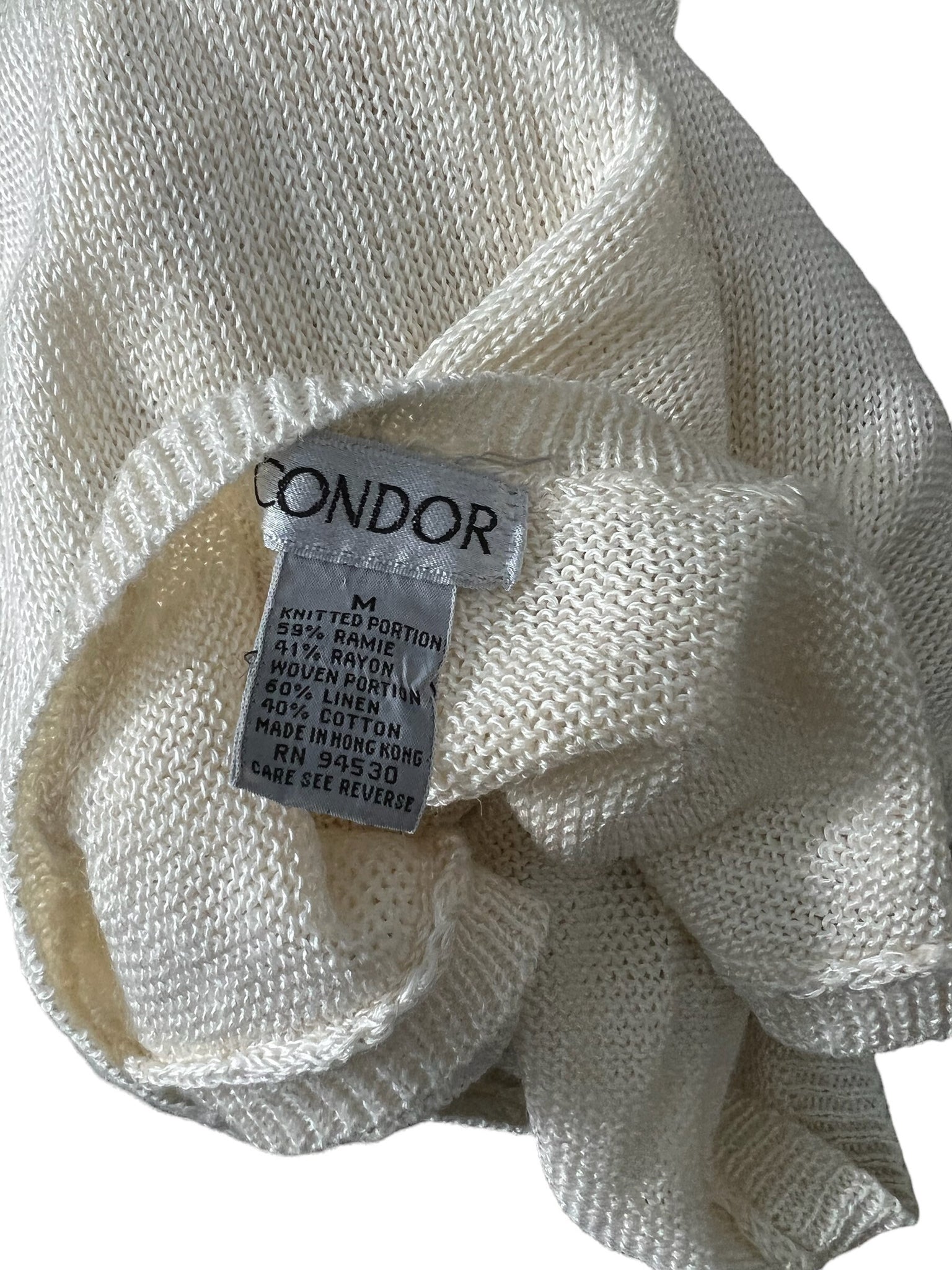 Vintage 80's sweater tank top Condor M