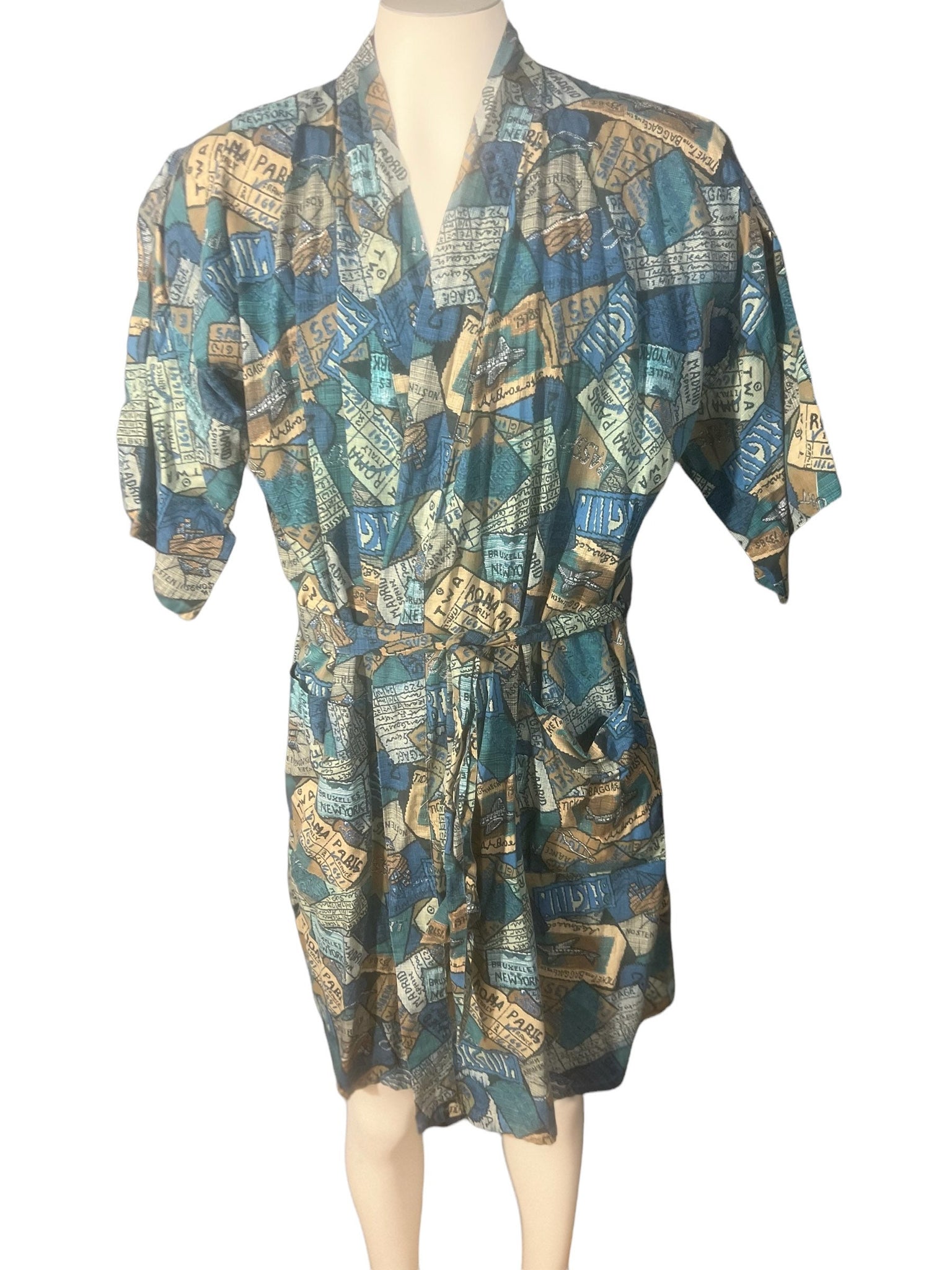 Vintage Men's 70's Weldon mod pattern robe