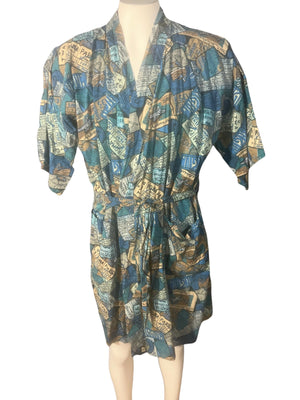 Vintage Men's 70's Weldon mod pattern robe