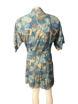 Vintage Men's 70's Weldon mod pattern robe