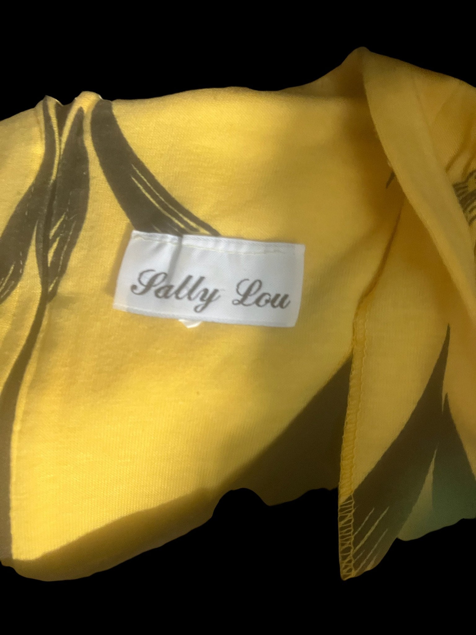 Vintage 80's Sally Lou peplum mod dress L