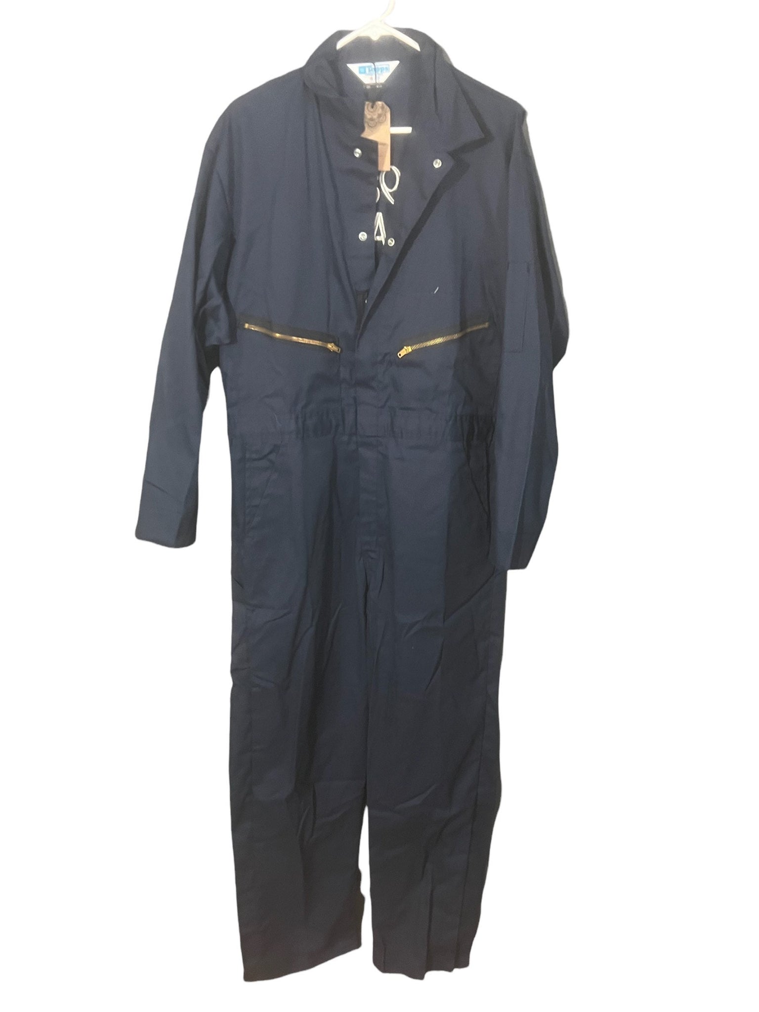 Vintage 80's blue jumpsuit coveralls L 44