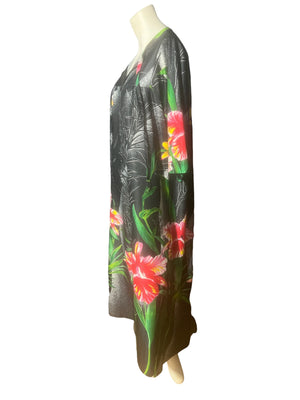 Vintage 70's Lounge Master dress caftan L