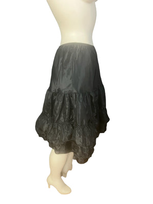 Vintage 1960's black petticoat slip L