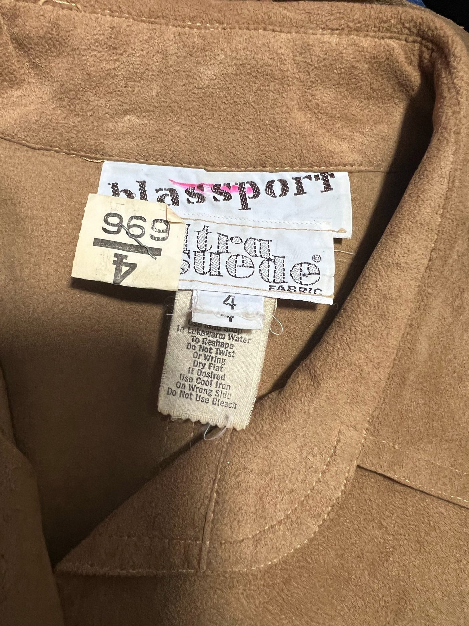 Vintage 70's blassport ultra suede dress 4