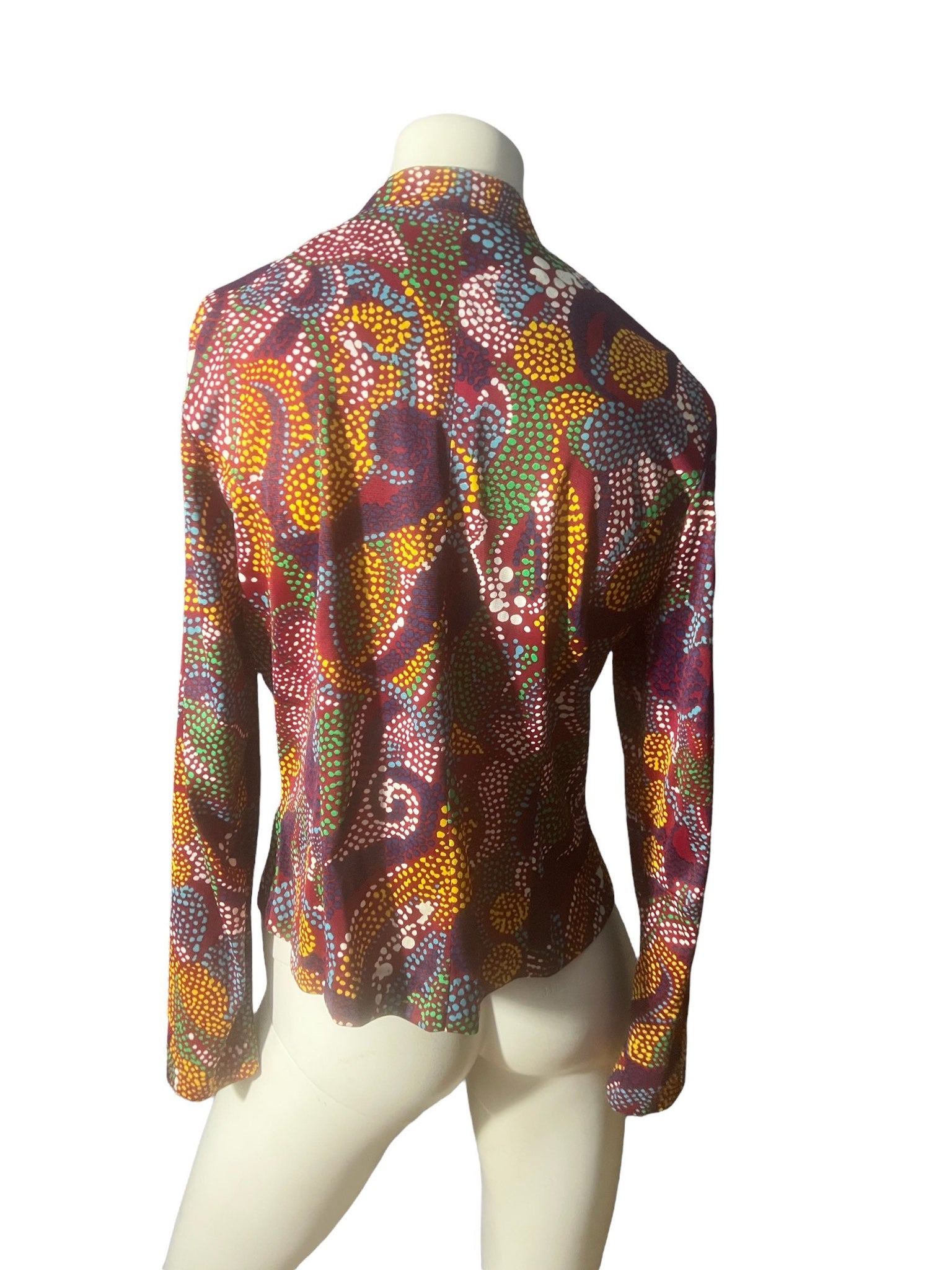 Vintage 70's mod polyester cafe style jacket L