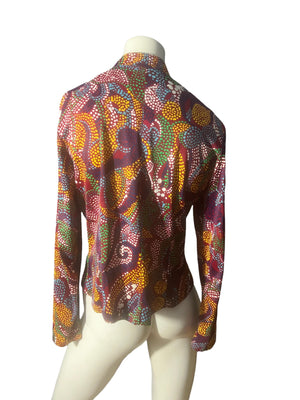 Vintage 70's mod polyester cafe style jacket L